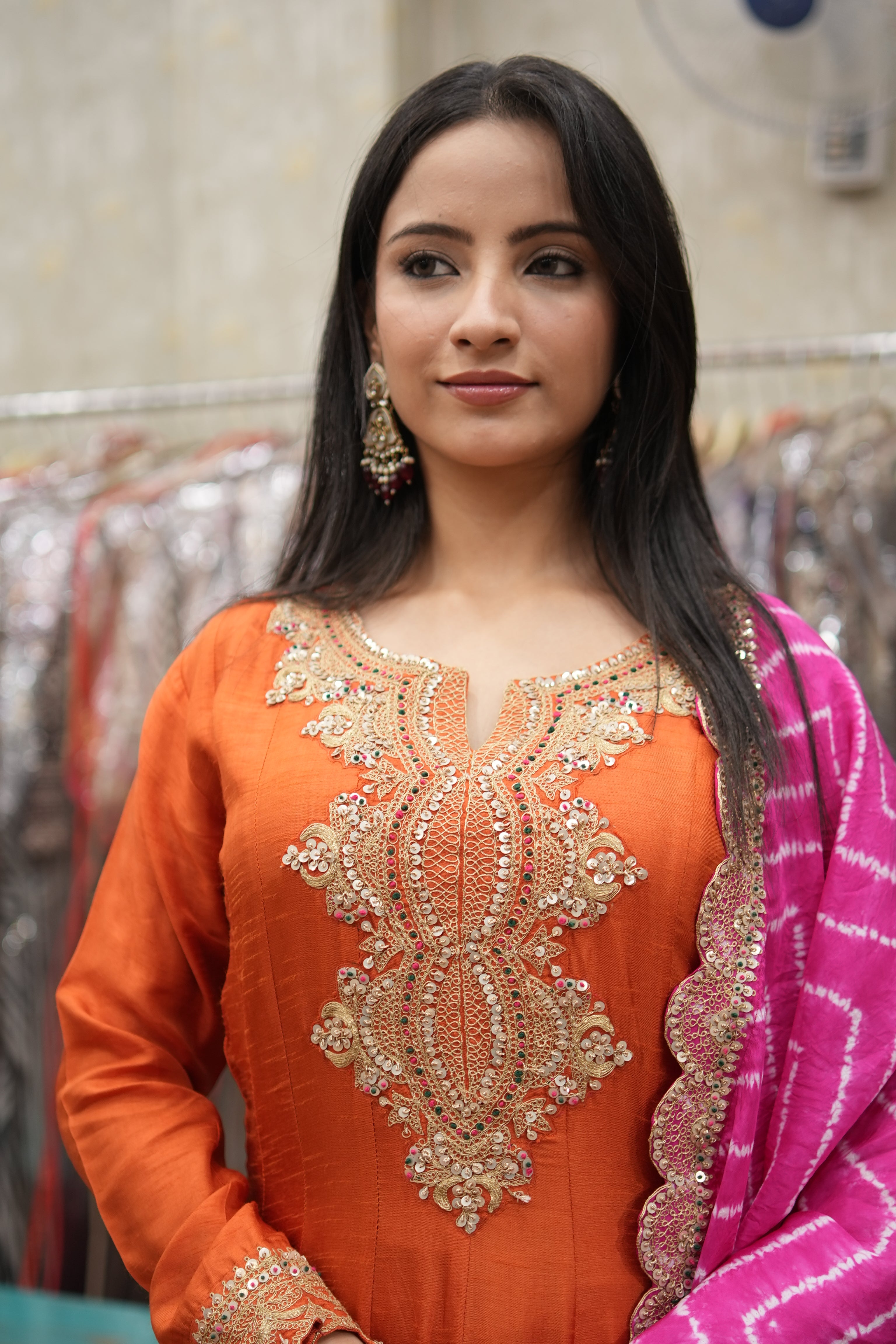 Gulnaar Embroidered Kurta Sharara Set