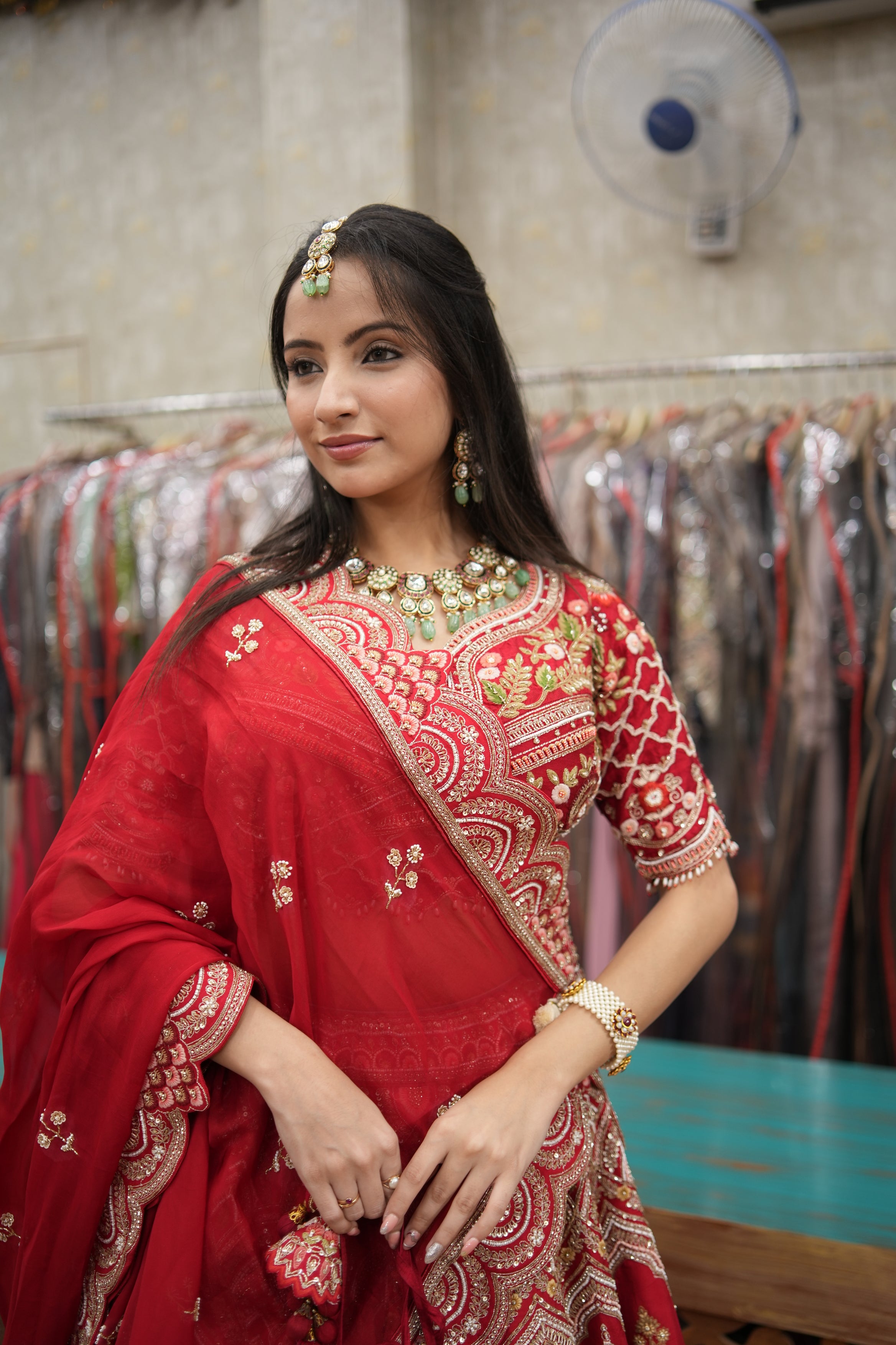Scarlet Heritage Bridal Lehenga Set
