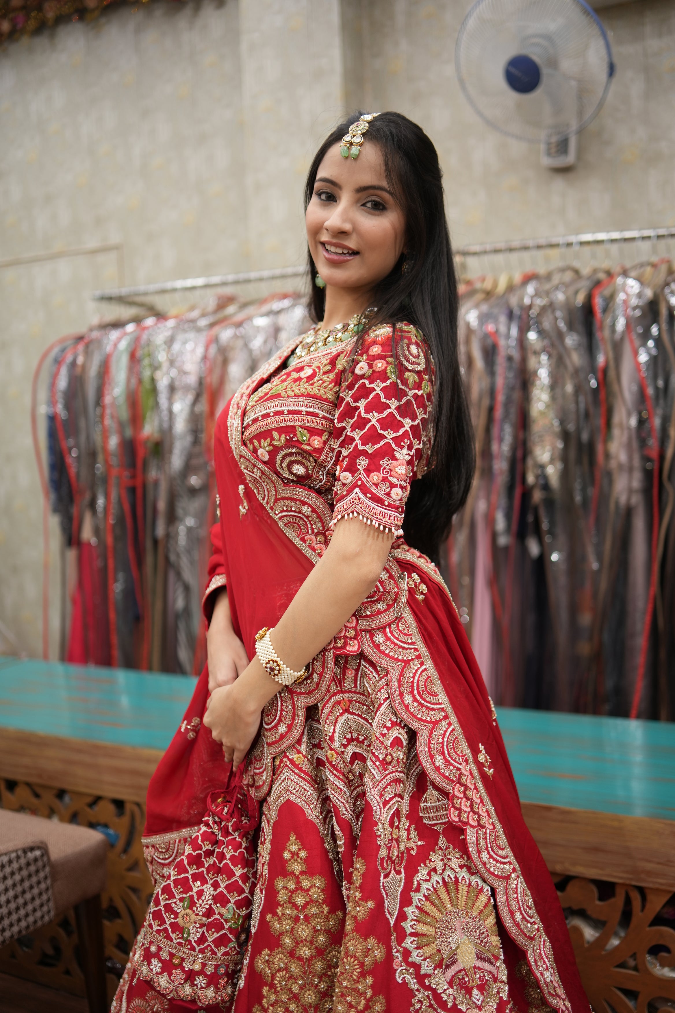 Scarlet Heritage Bridal Lehenga Set