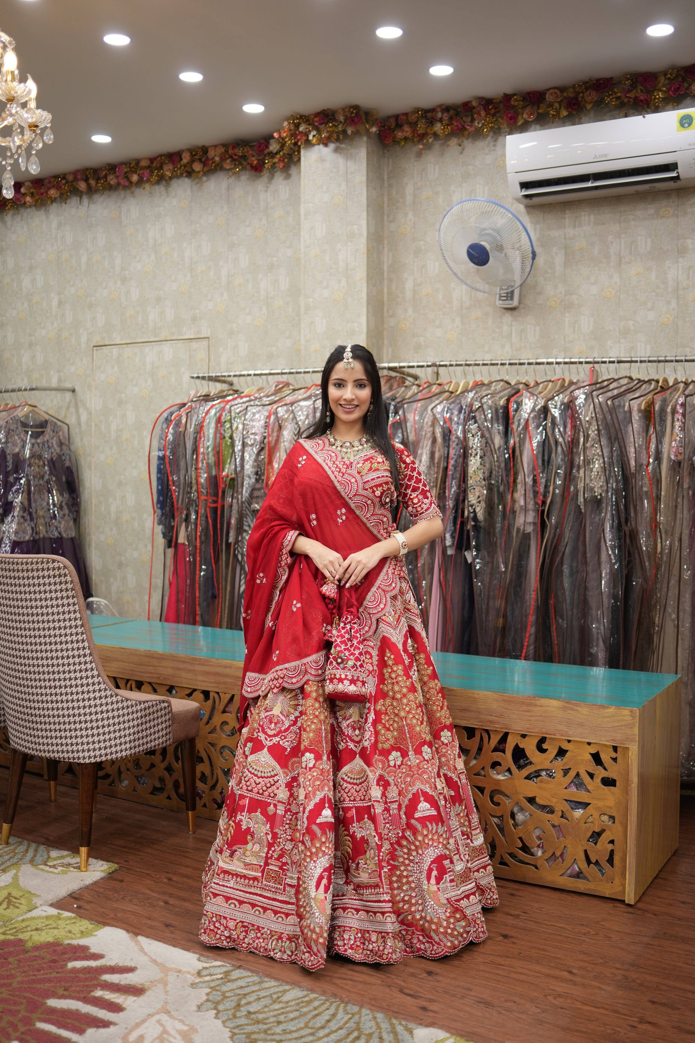 Scarlet Heritage Bridal Lehenga Set
