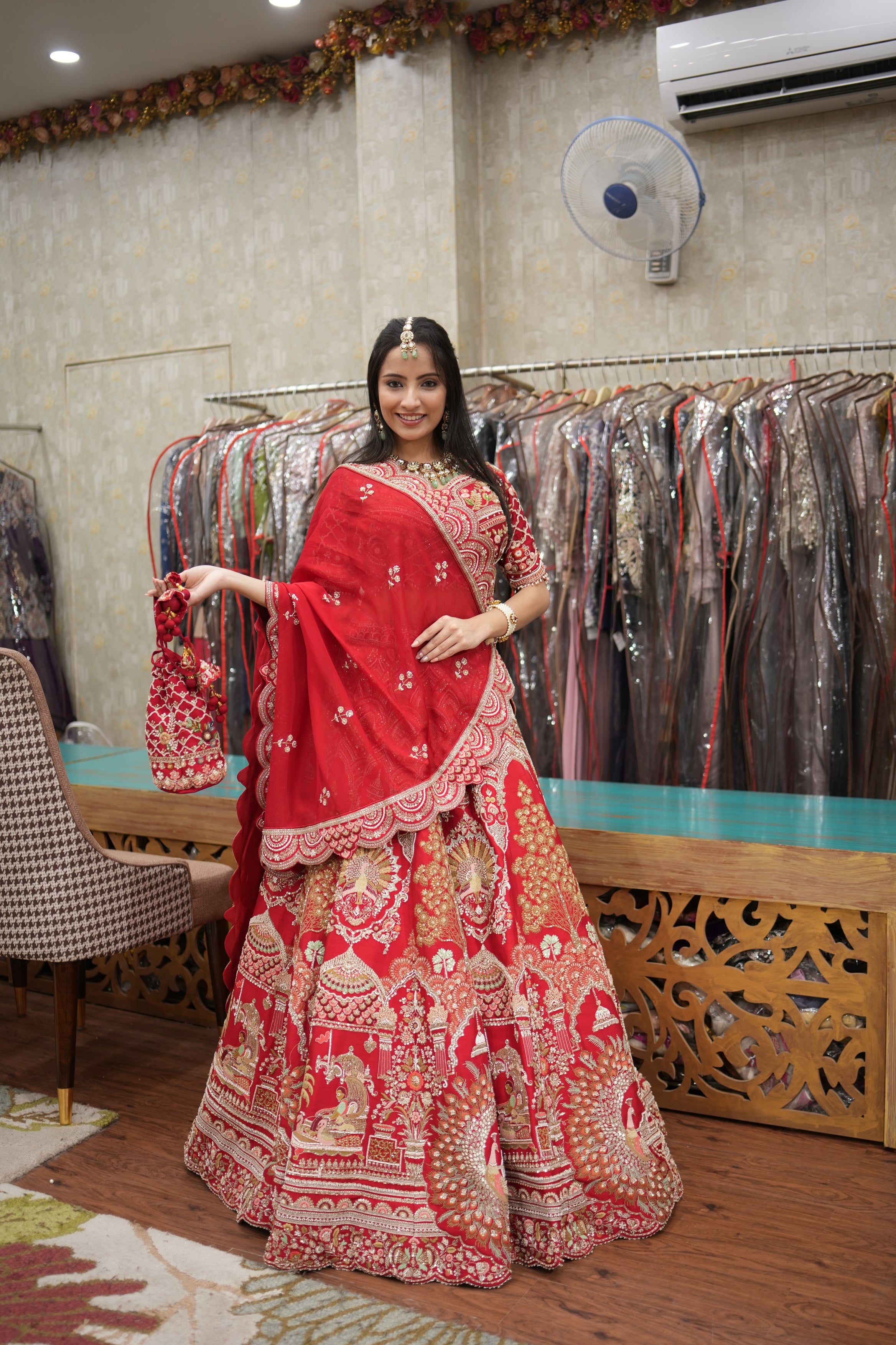 Scarlet Heritage Bridal Lehenga Set