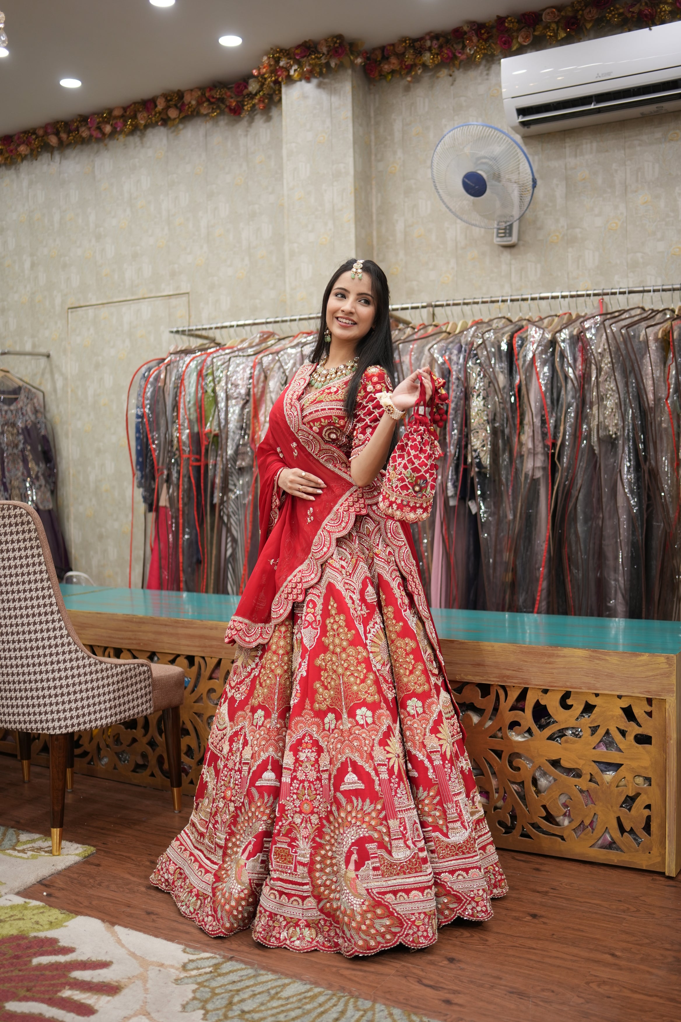Scarlet Heritage Bridal Lehenga Set