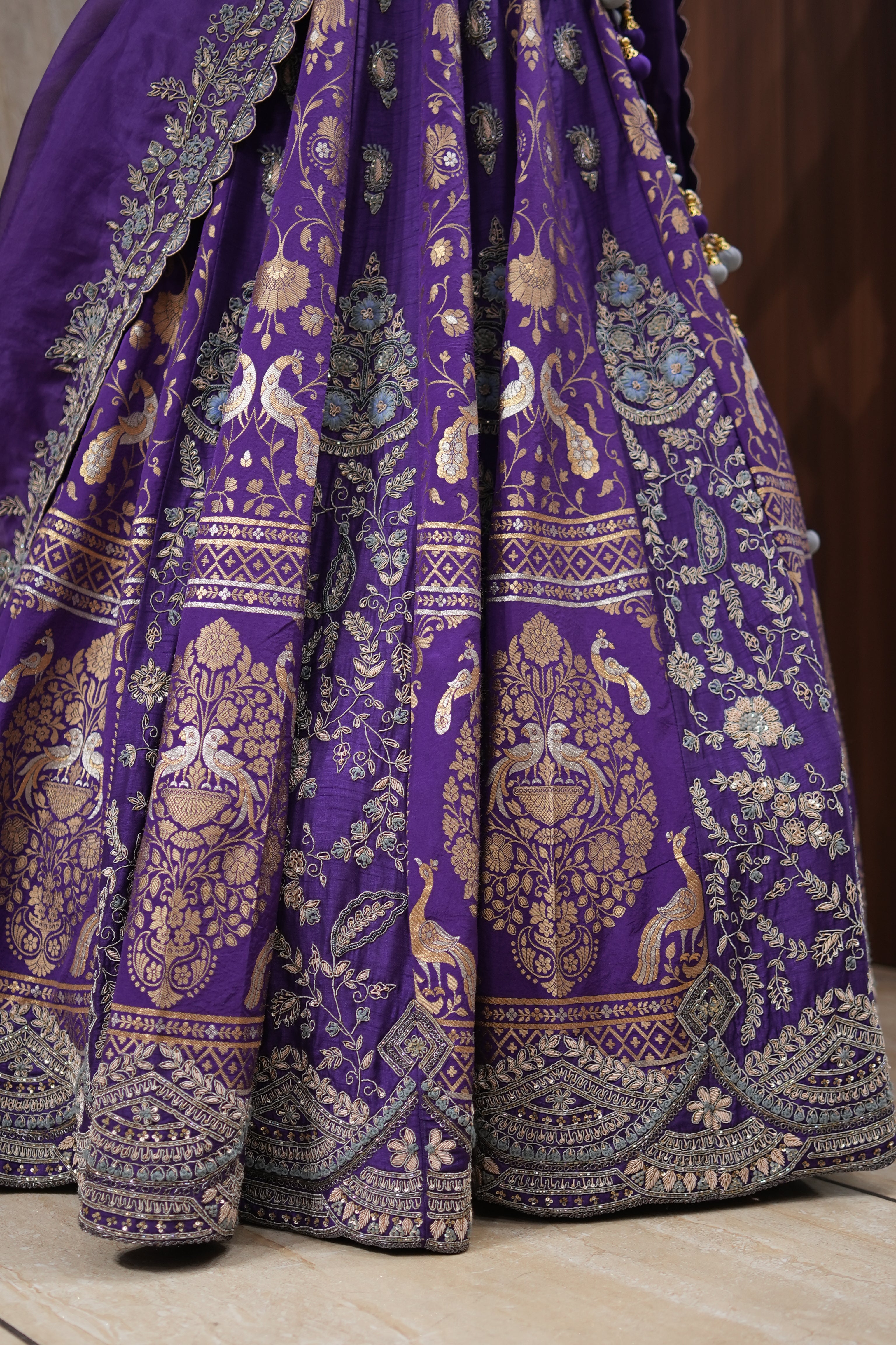 Royal Amethyst Heritage Lehenga Set