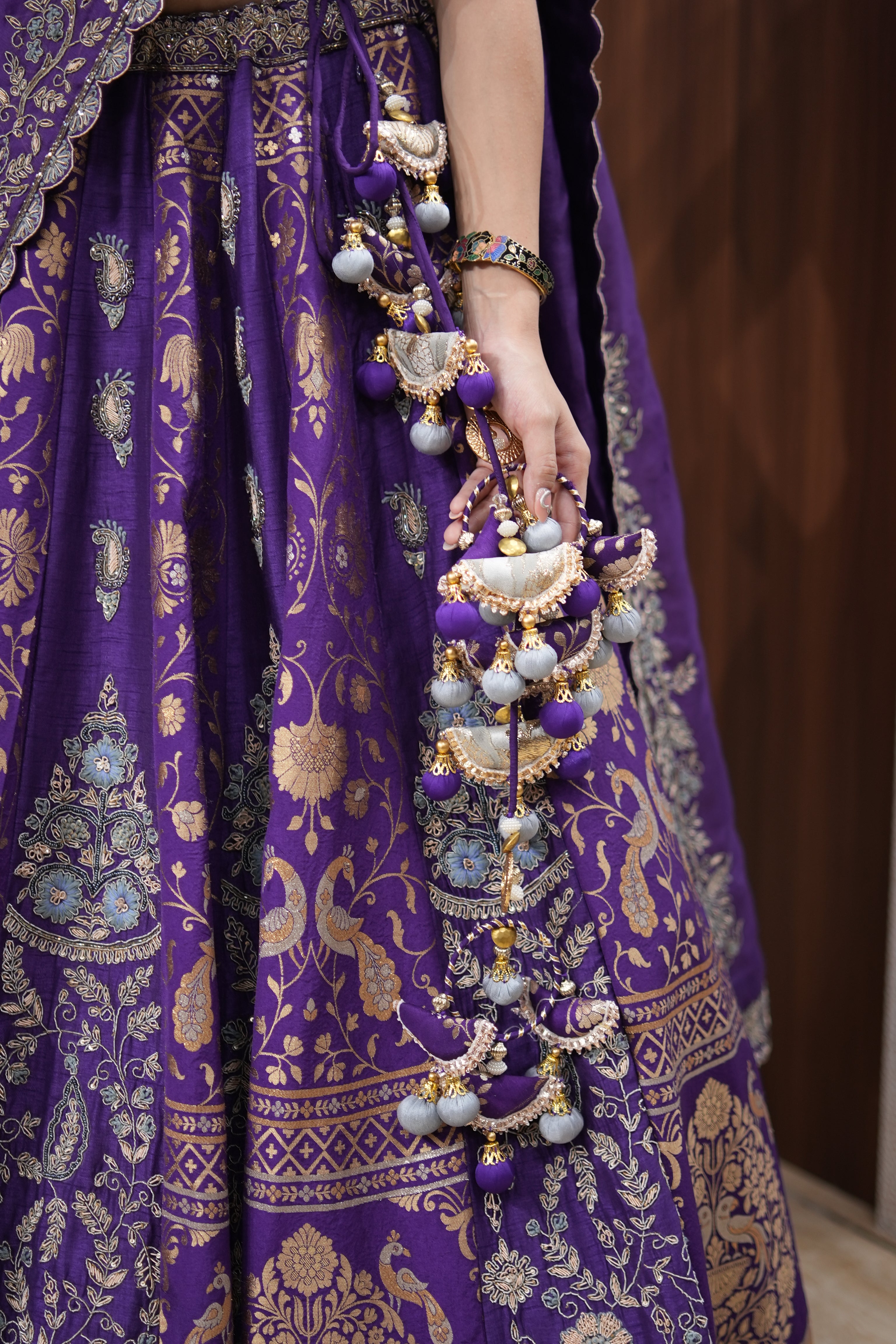 Royal Amethyst Heritage Lehenga Set