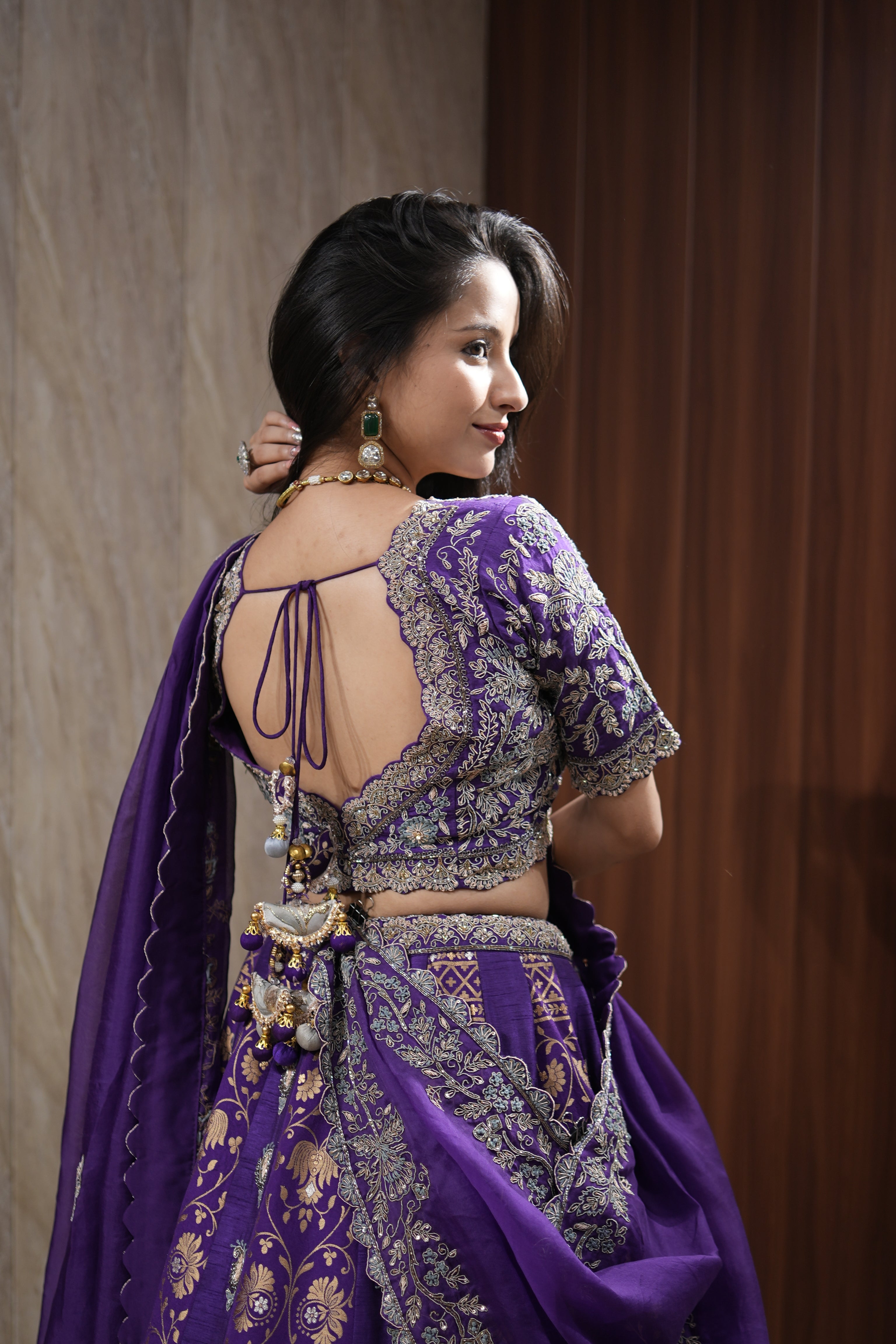 Royal Amethyst Heritage Lehenga Set