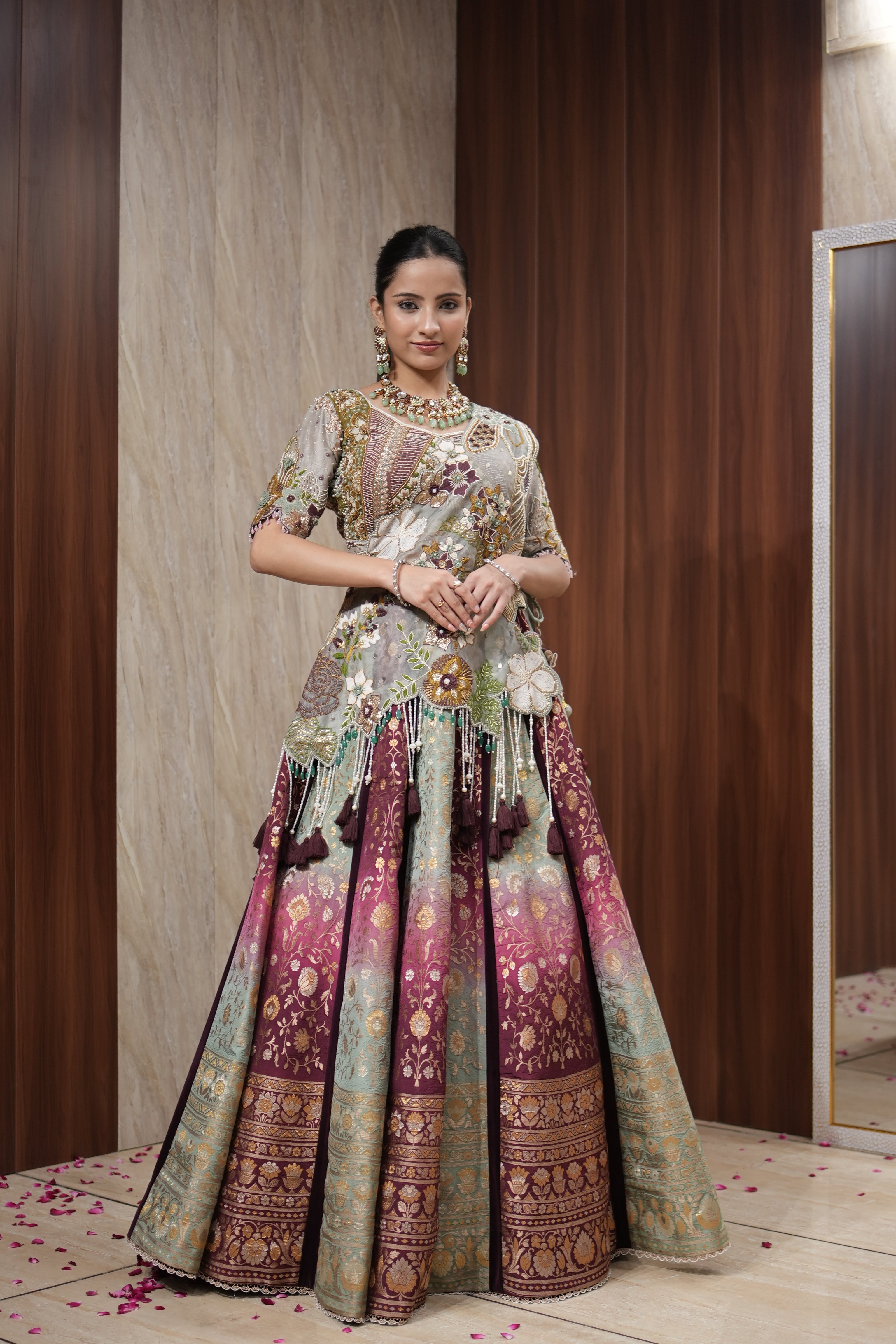 Gulnaar Banarasi Lehenga Set