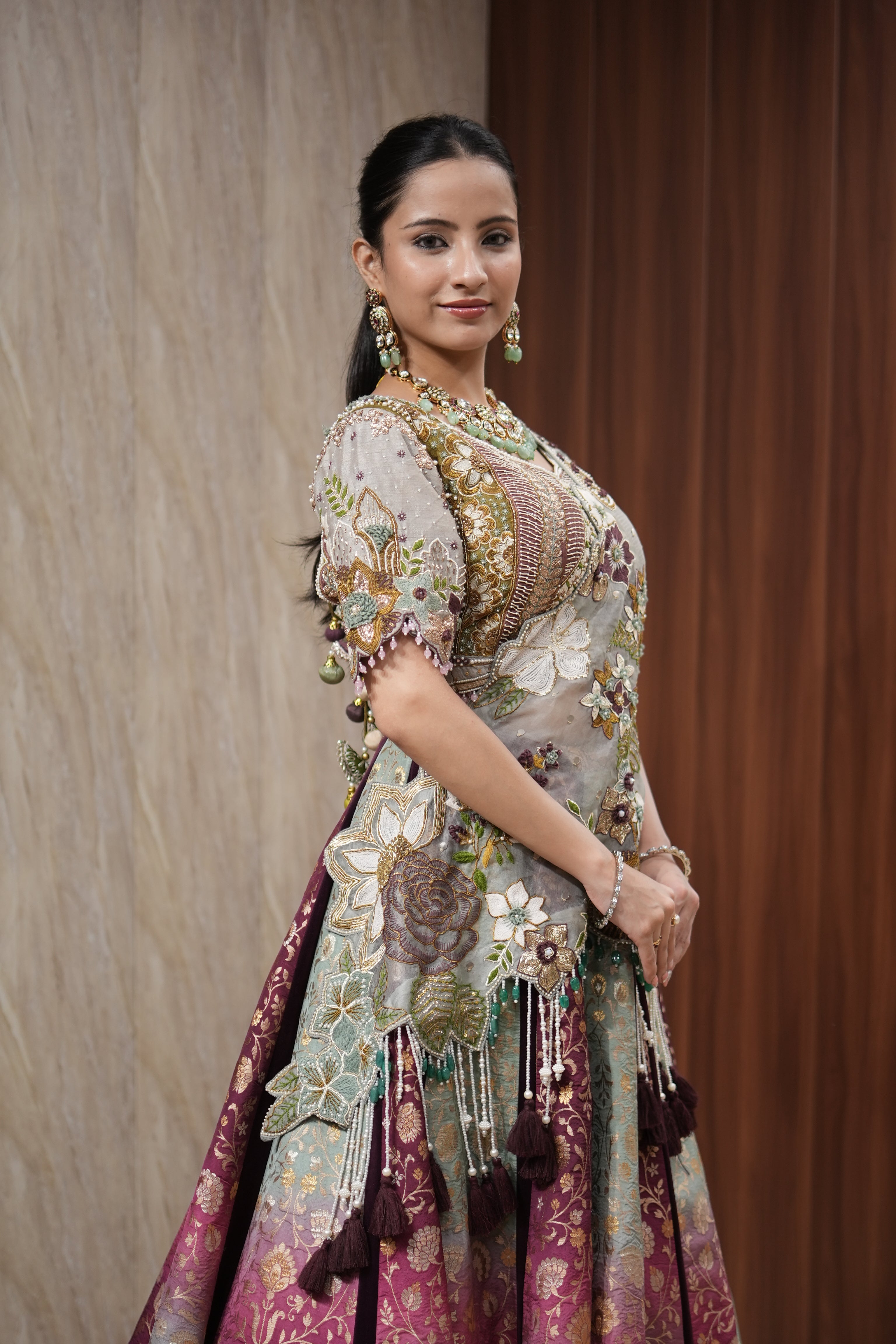 Gulnaar Banarasi Lehenga Set