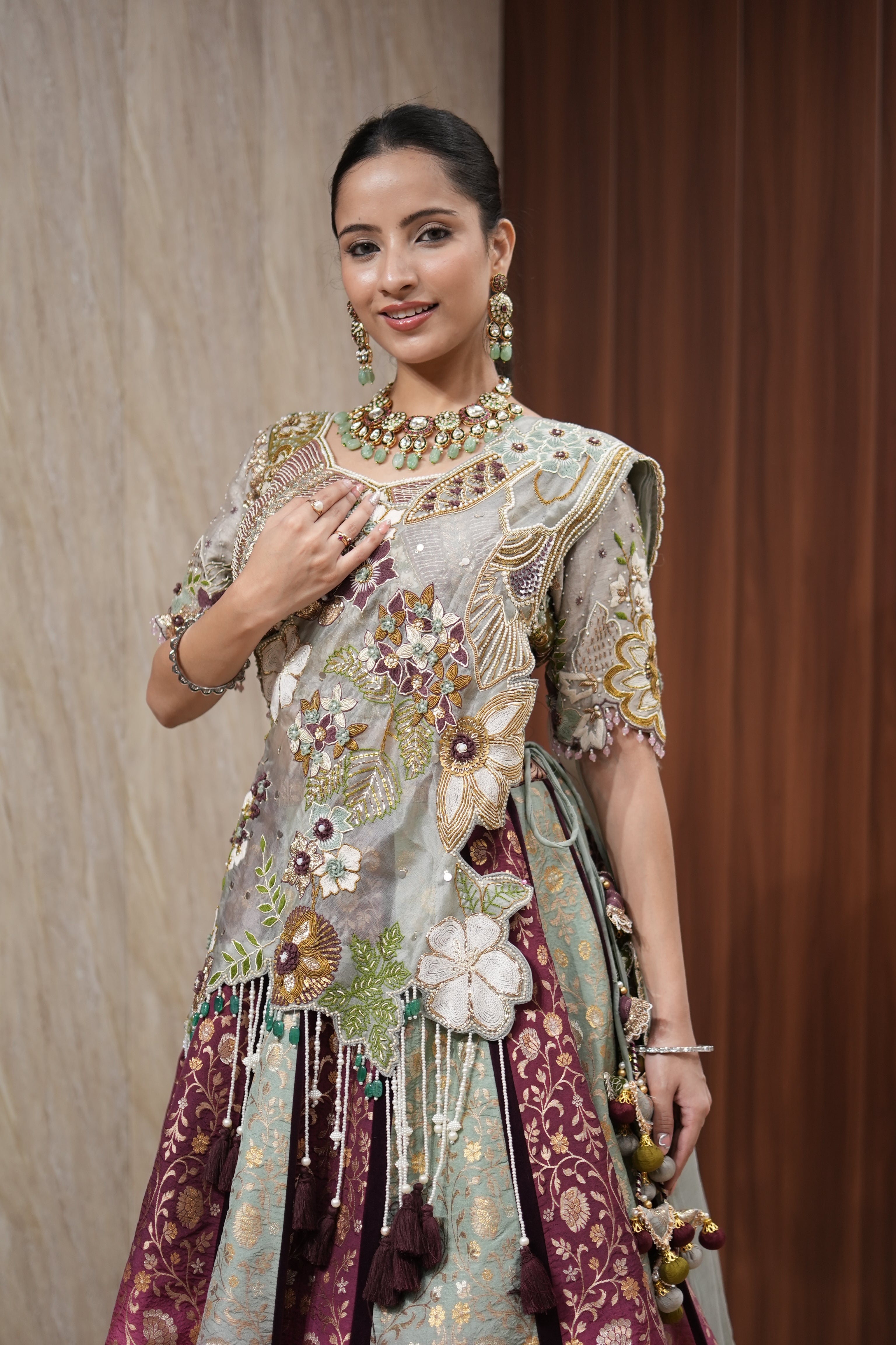 Gulnaar Banarasi Lehenga Set