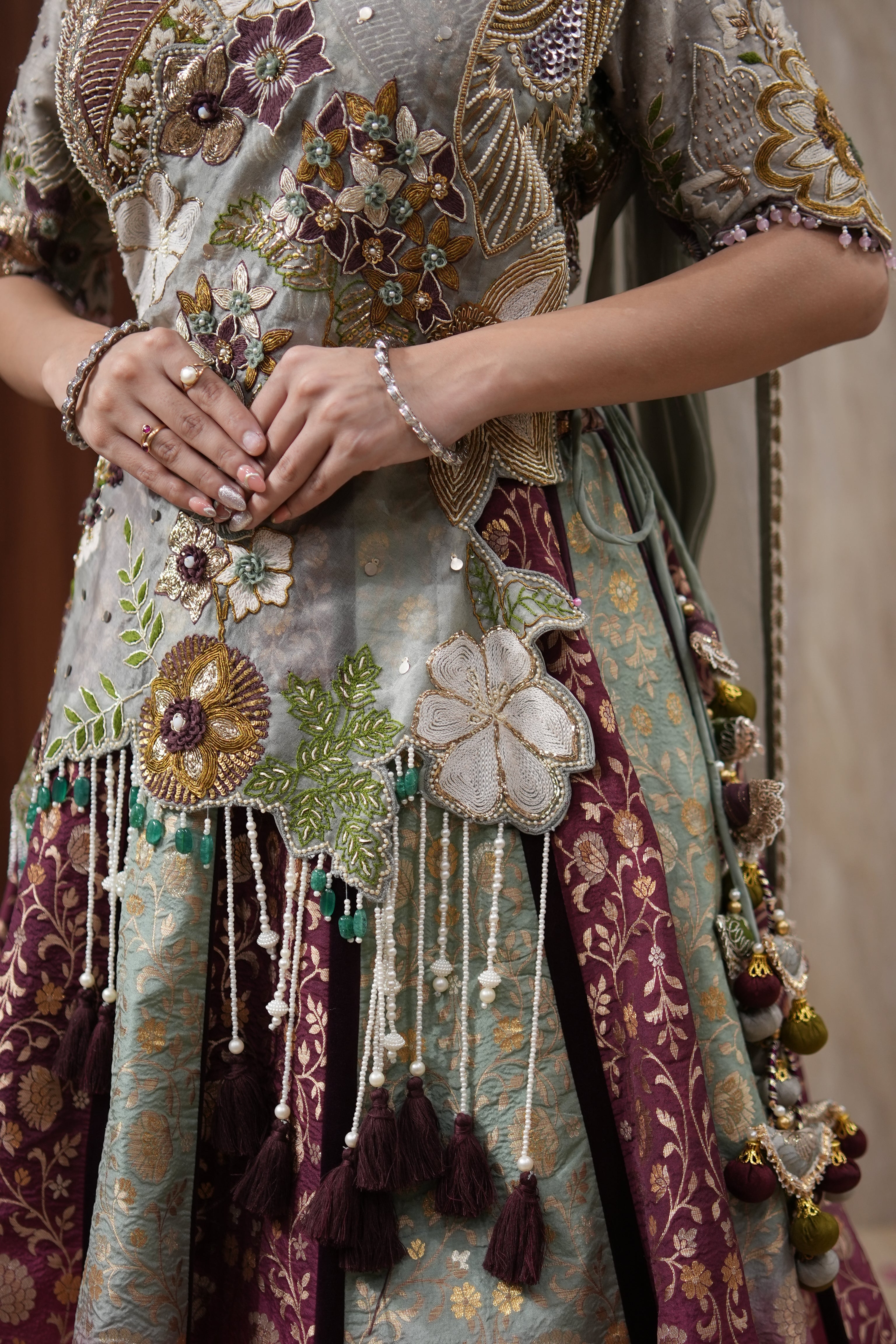 Gulnaar Banarasi Lehenga Set