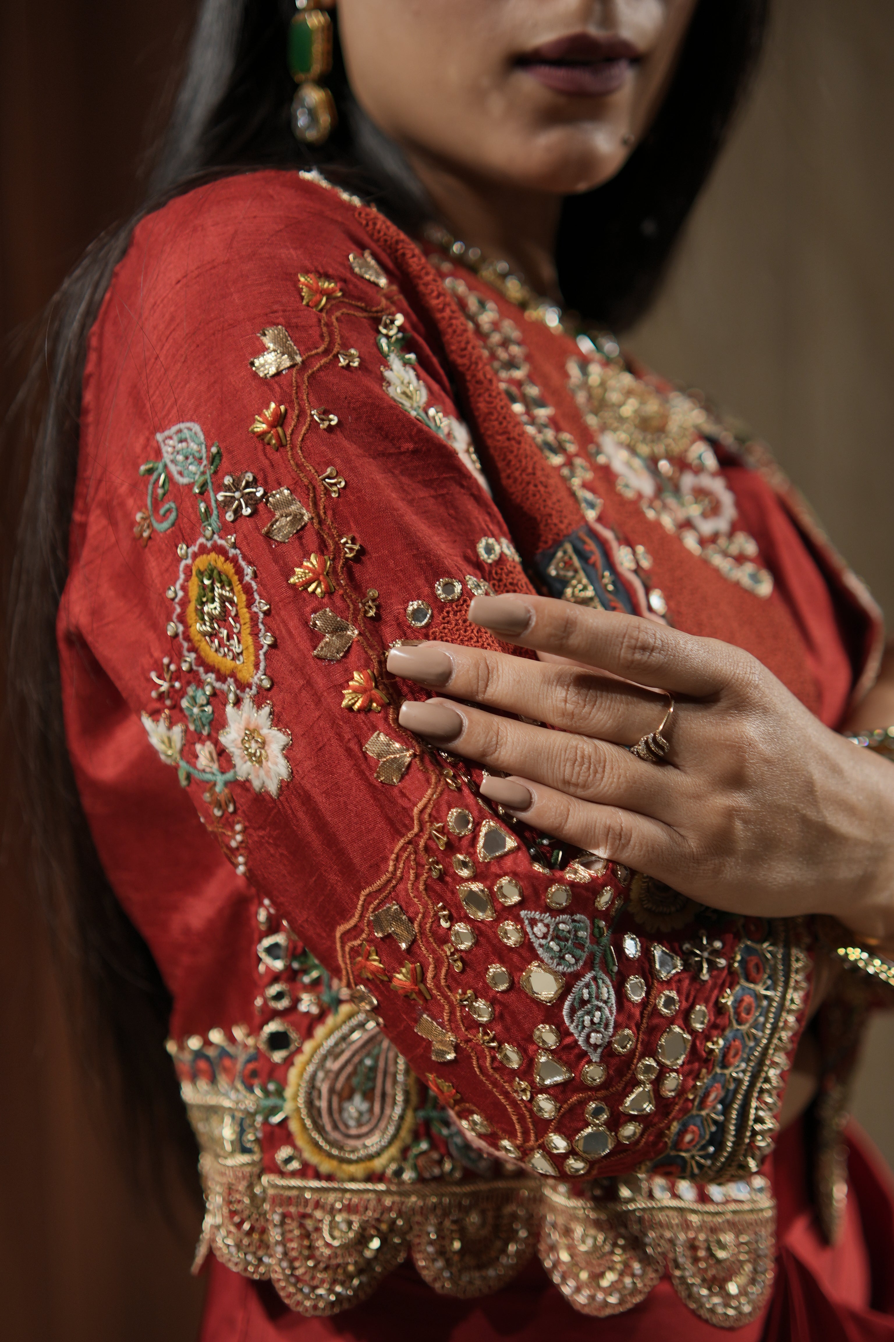 Crimson Heritage Indo-Western Set