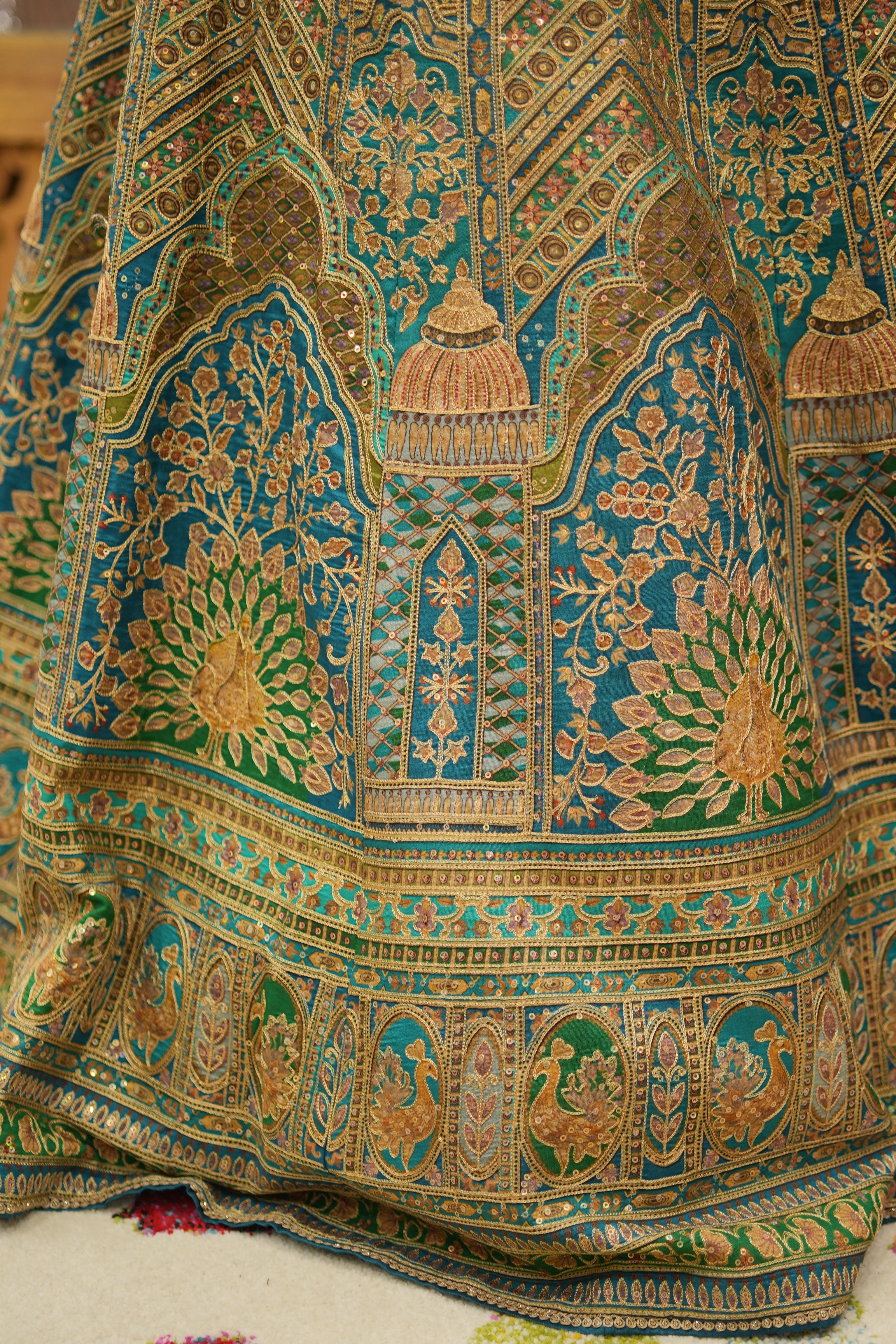 Neelambara Royal Turquoise Lehenga Set with Dupatta