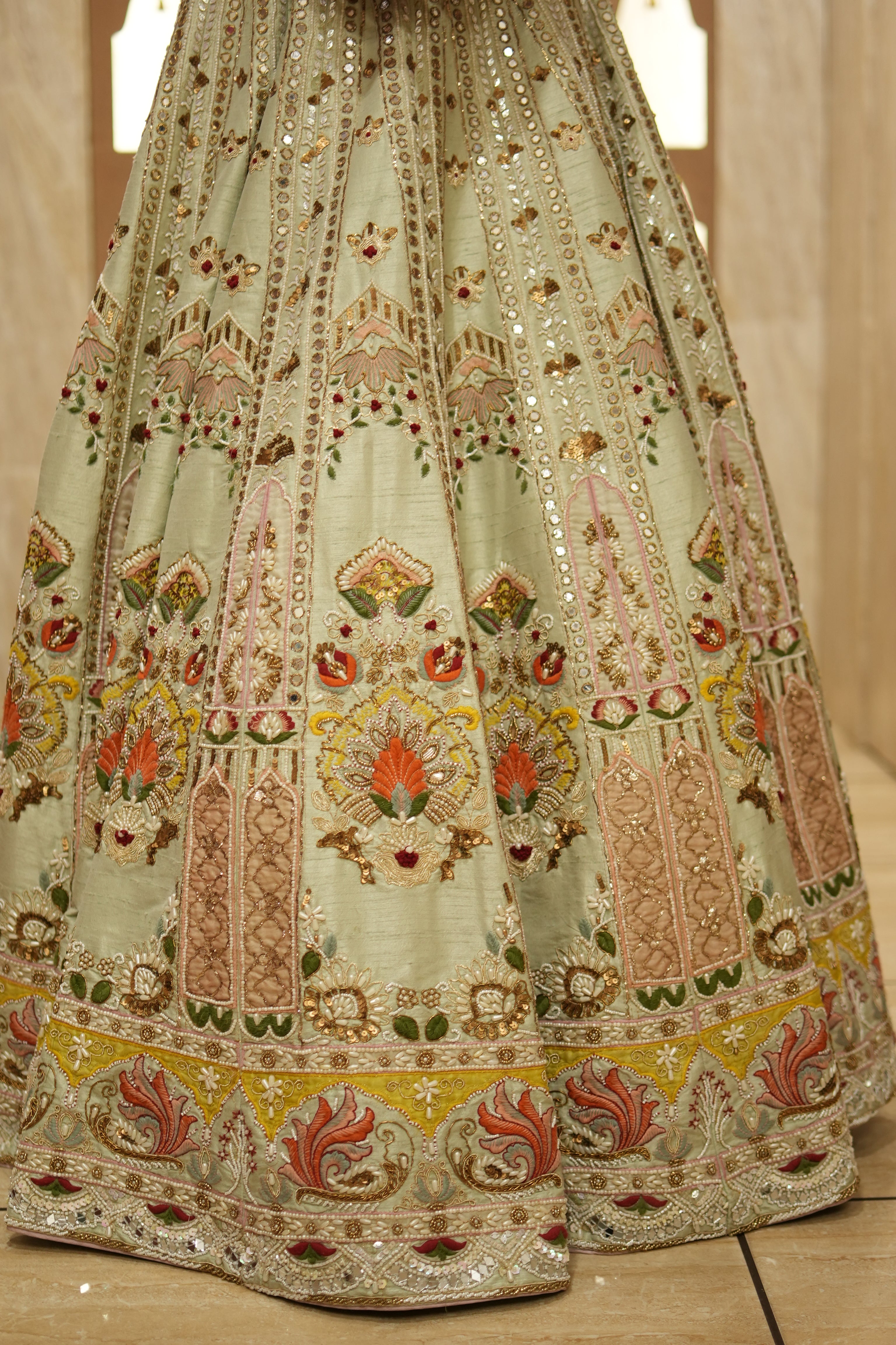 Sadaf Aqua Blue Lehenga Set