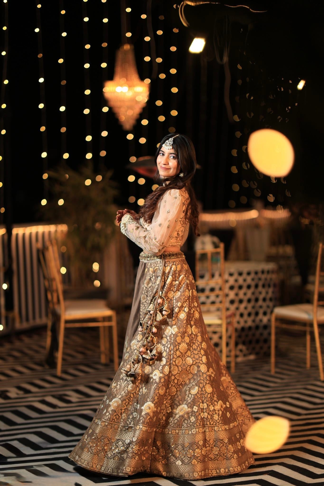Flamingo Embroidered Lehenga Set
