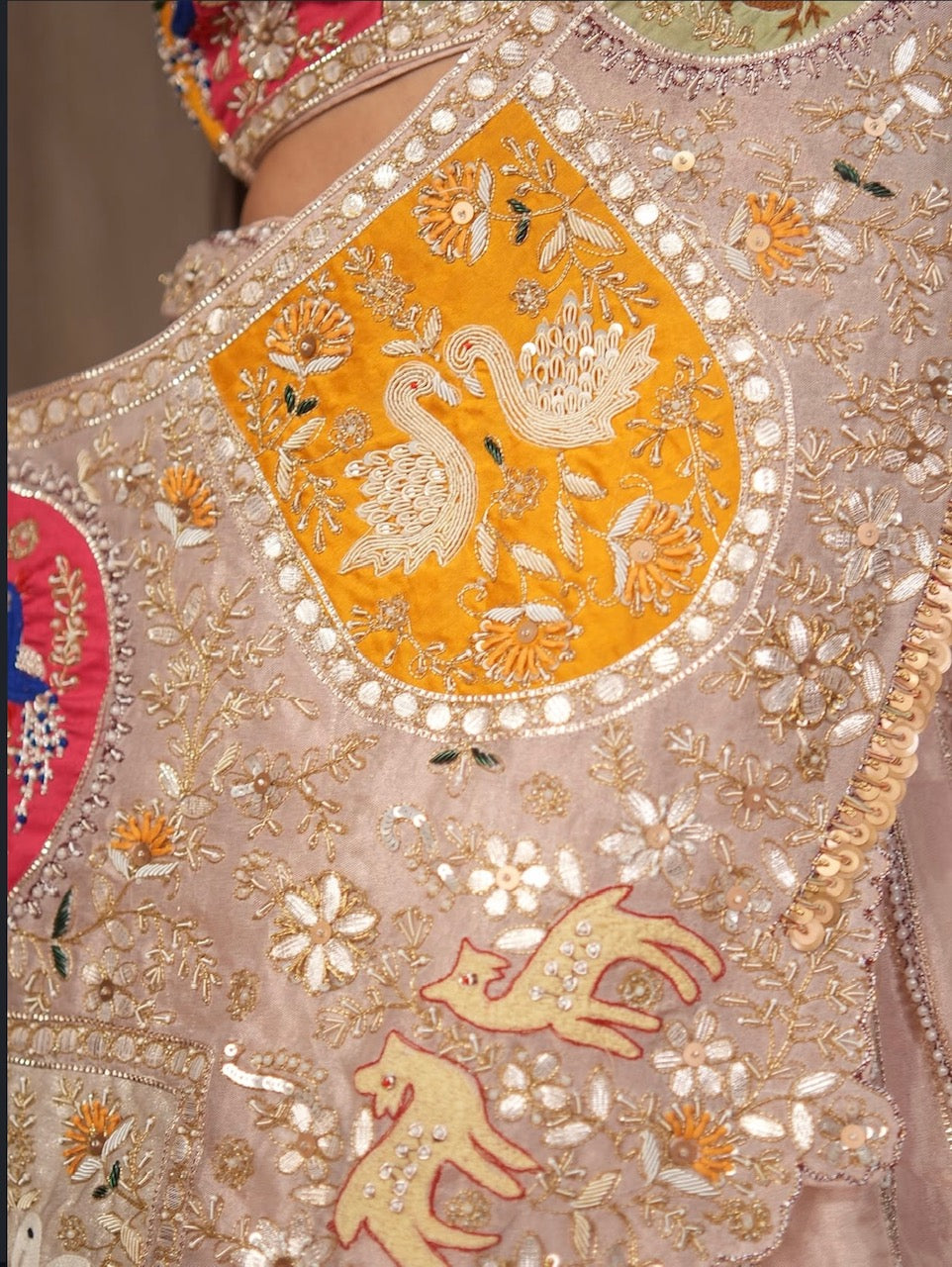 Gulnaar Pichwai Hand-Embroidered Lehenga Set