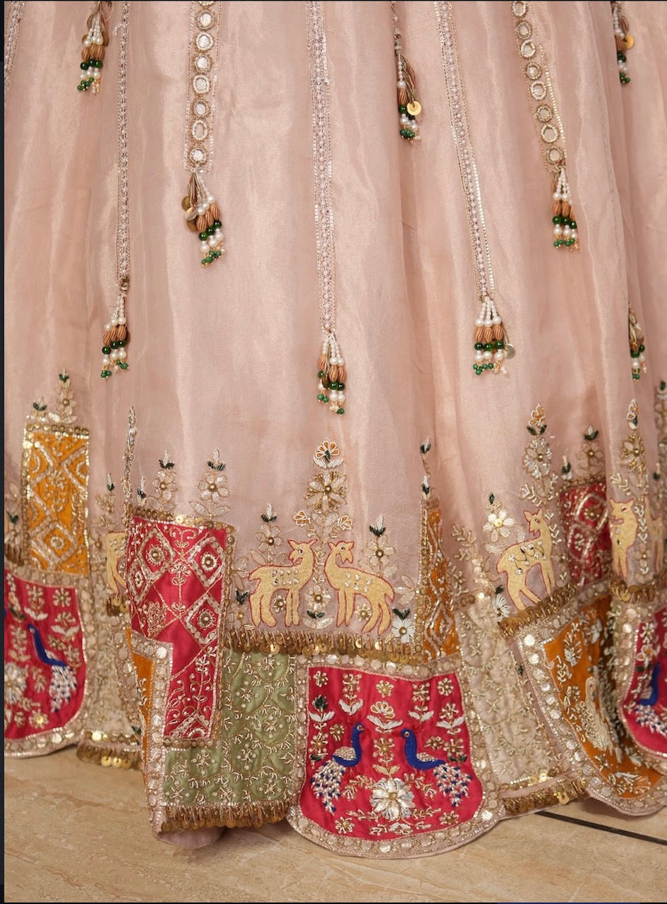 Gulnaar Pichwai Hand-Embroidered Lehenga Set