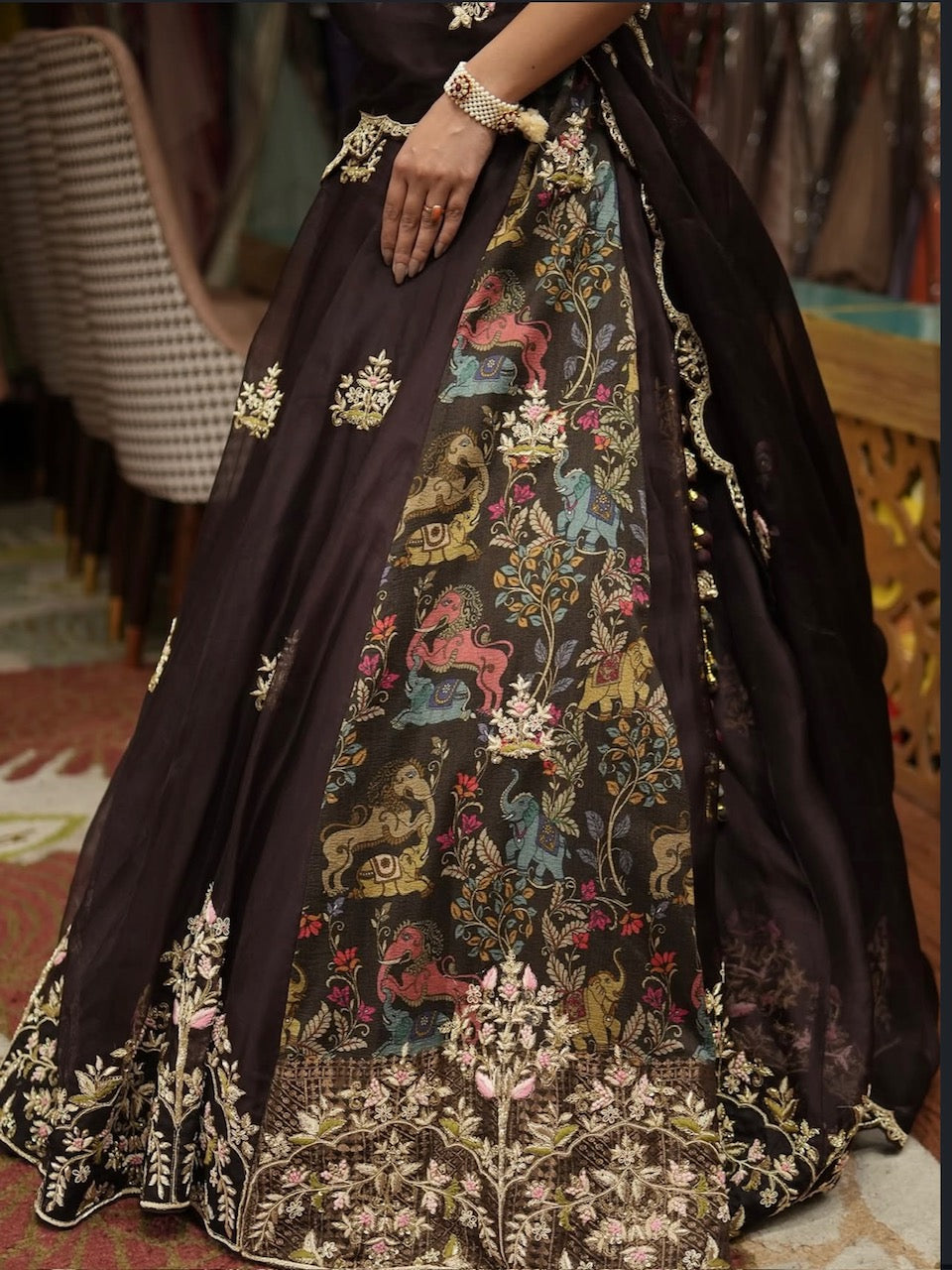 Midnight Heritage Lehenga Set