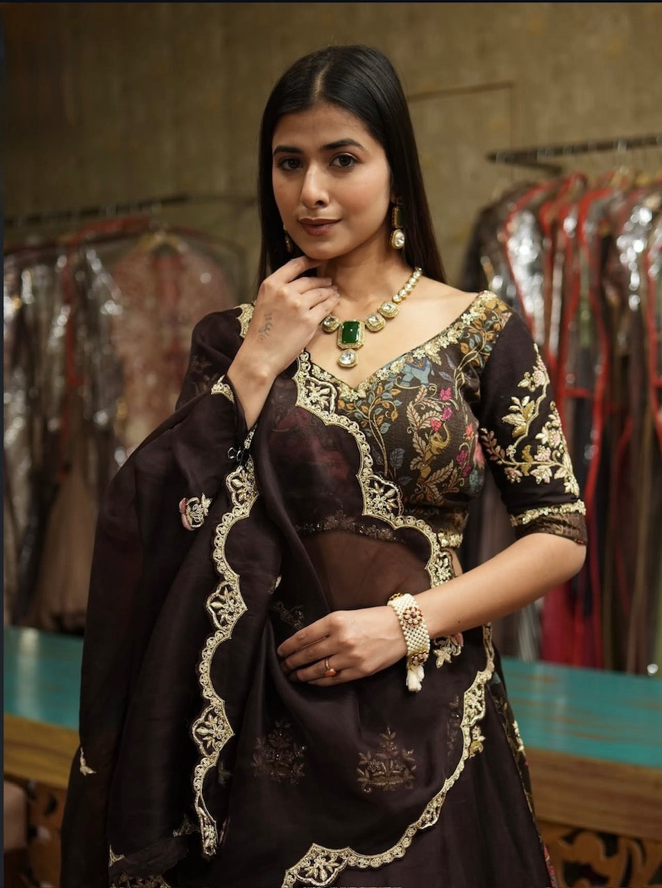 Midnight Heritage Lehenga Set