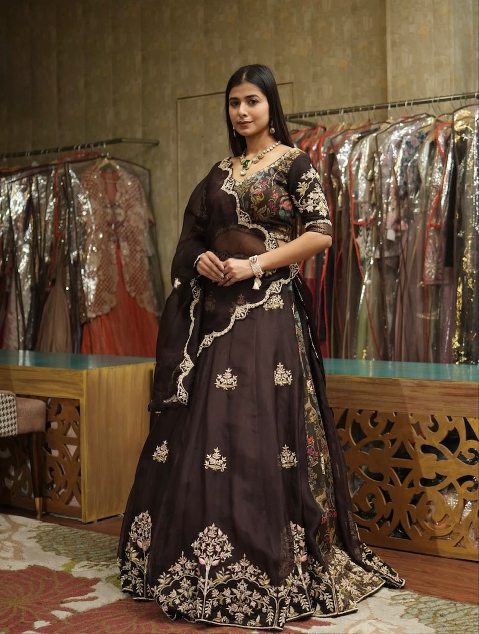 Midnight Heritage Lehenga Set